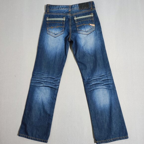 Parasuco selvedge jeans bootcut women's junior sz 12 (27) hard washed ink blue - Picture 3 of 13